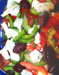 a bowl of tasty Greek salad